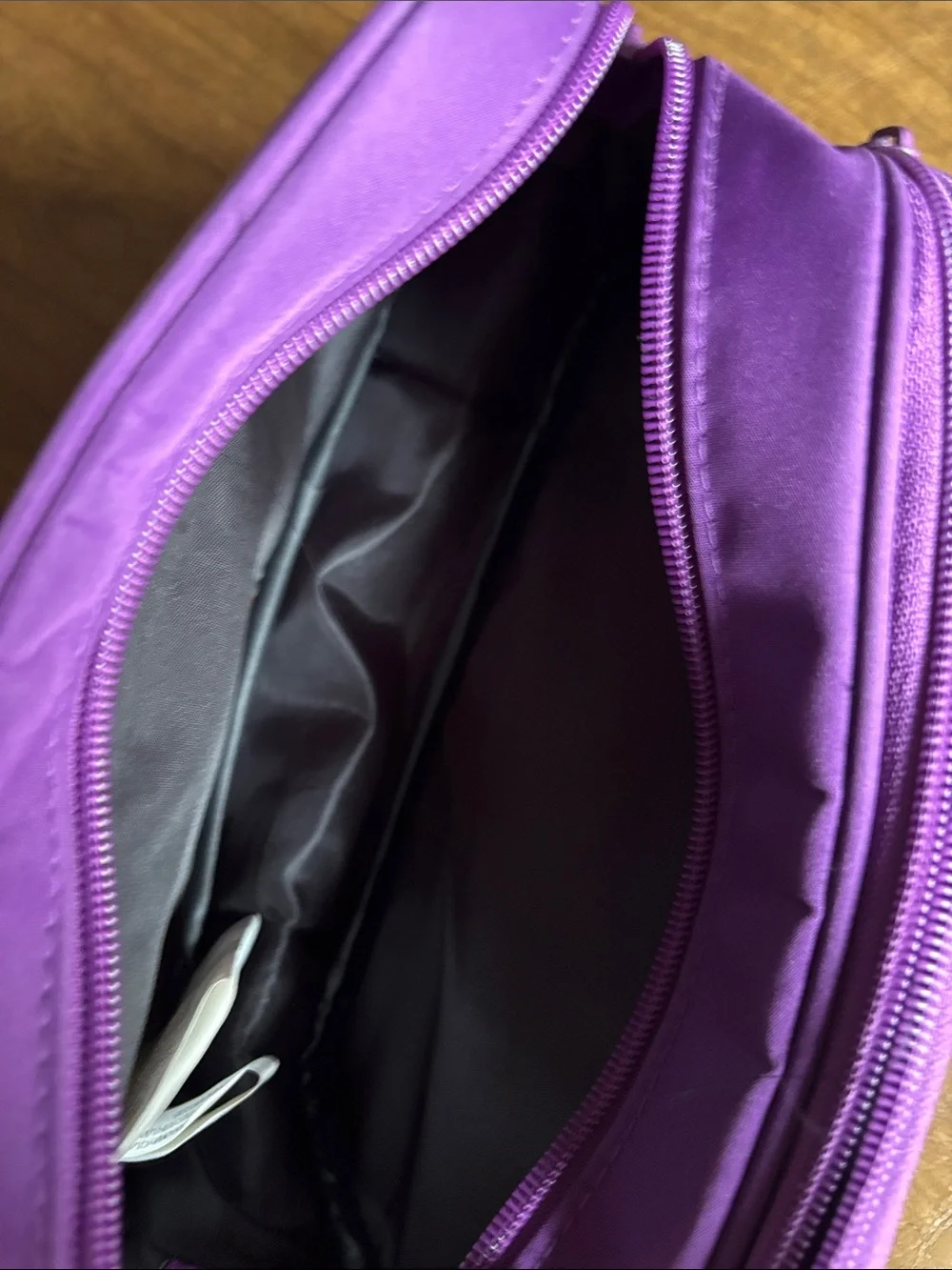 Avon Curves Purple Travel Cosmetic Pouch
